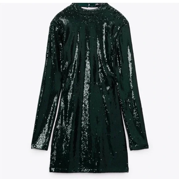 Zara | Dresses | Zara Green Sequin Mini Dress | Poshmark Zara | Dresses | Zara Green Sequin Mini Dress | Poshmark